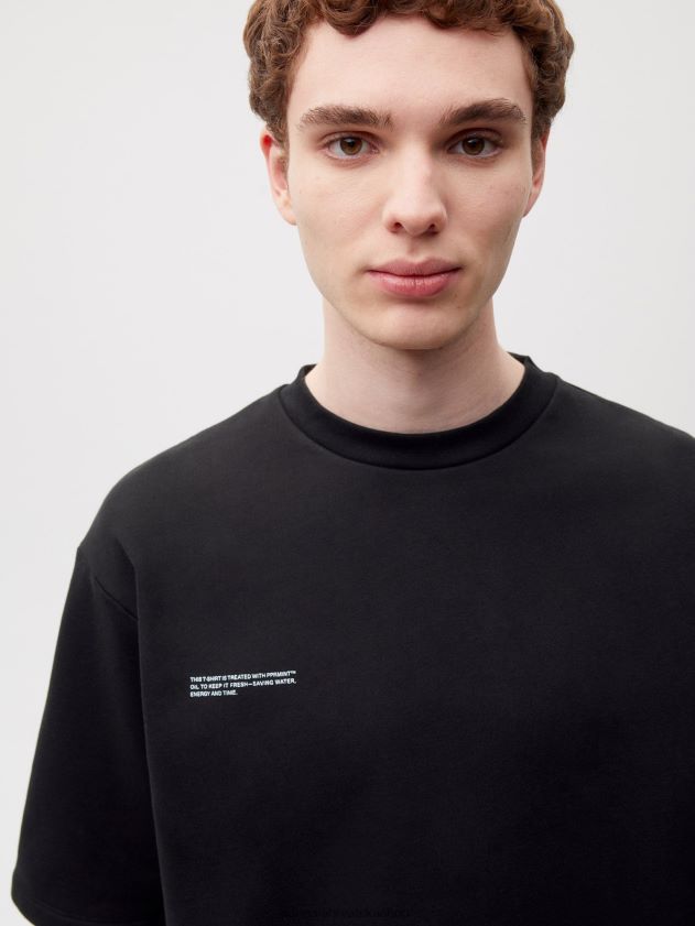 odjeća Pangaia majica opuštenog kroja crno žene 4VDHN0162