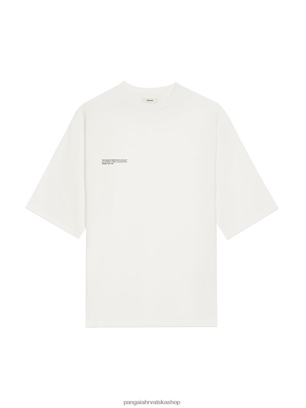 odjeća Pangaia majica opuštenog kroja prljavo bijela žene 4VDHN0193