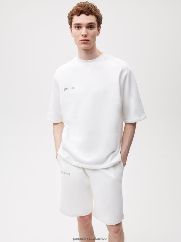 odjeća Pangaia majica opuštenog kroja prljavo bijela žene 4VDHN0193