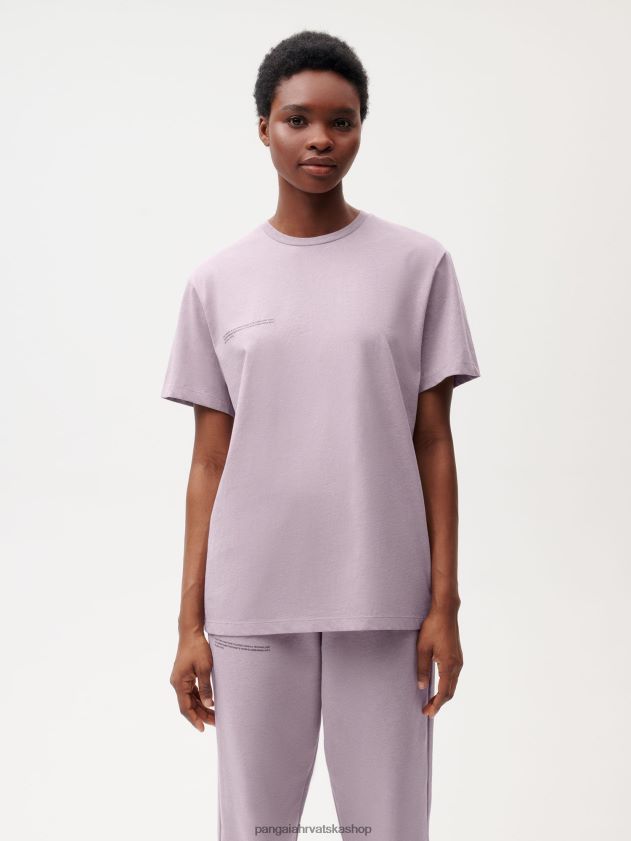 odjeća Pangaia majica s bojom za hranu borovnica plava žene 4VDHN0141