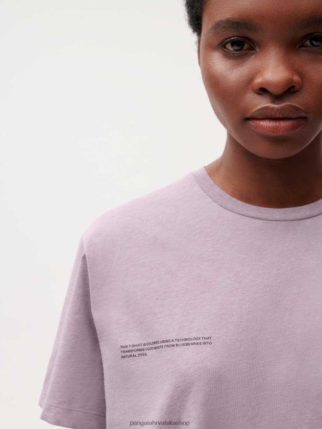 odjeća Pangaia majica s bojom za hranu borovnica plava žene 4VDHN0141