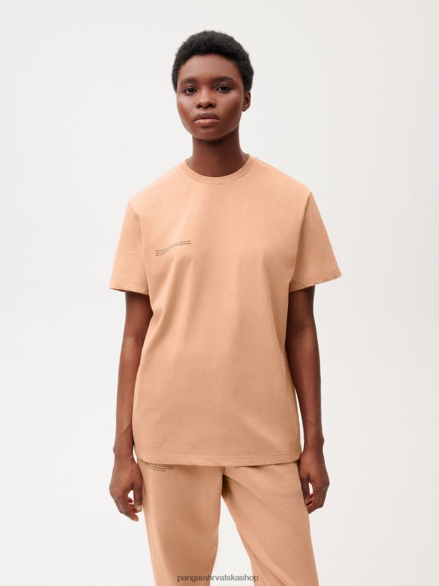 odjeća Pangaia majica s bojom za hranu rooibos crveni žene 4VDHN0202