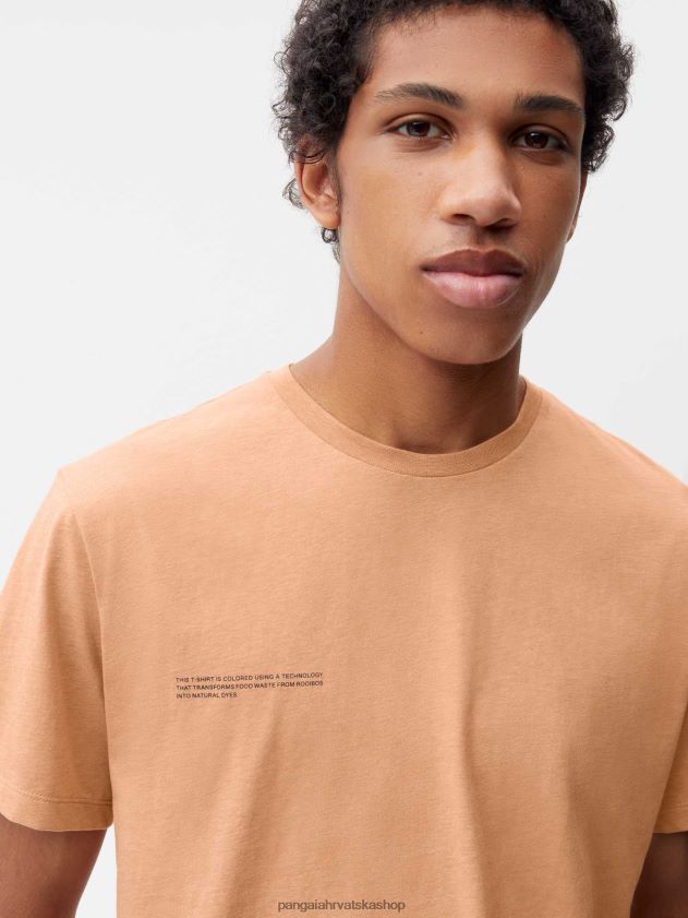 odjeća Pangaia majica s bojom za hranu rooibos crveni žene 4VDHN0202