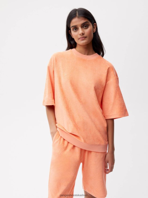 odjeća Pangaia majica za brisanje ručnika breskva savršena žene 4VDHN0163