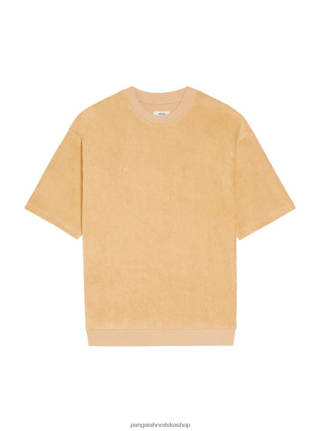 odjeća Pangaia majica za brisanje ručnika tamni pijesak žene 4VDHN0215