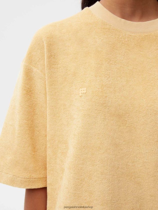 odjeća Pangaia majica za brisanje ručnika tamni pijesak žene 4VDHN0215