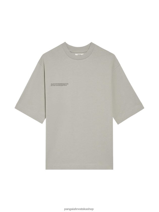 odjeća Pangaia opuštena majica kratkih rukava od organskog pamuka s c-vlaknom kamen žene 4VDHN0131