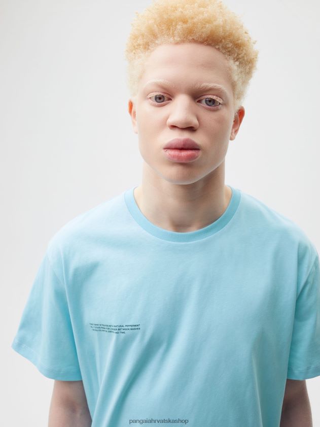 odjeća Pangaia pprmint jezgra majice od organskog pamuka nebesko plavo žene 4VDHN0172