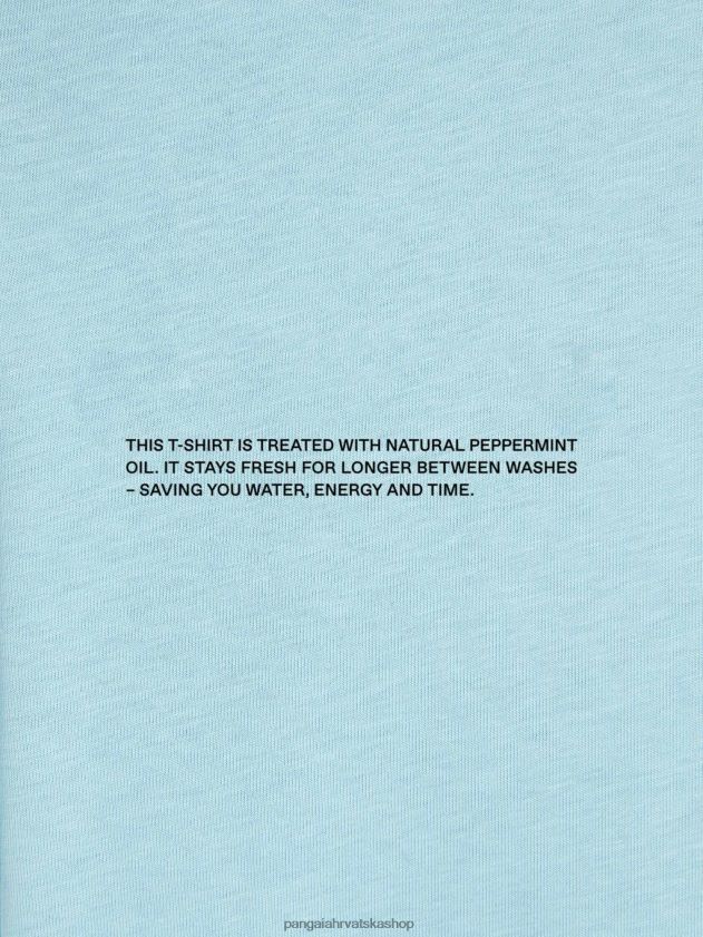 odjeća Pangaia pprmint jezgra majice od organskog pamuka nebesko plavo žene 4VDHN0172