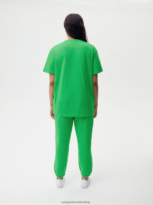 odjeća Pangaia pprmint jezgra majice od organskog pamuka zelena od žada žene 4VDHN0132