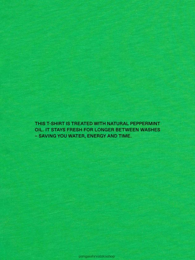 odjeća Pangaia pprmint jezgra majice od organskog pamuka zelena od žada žene 4VDHN0132