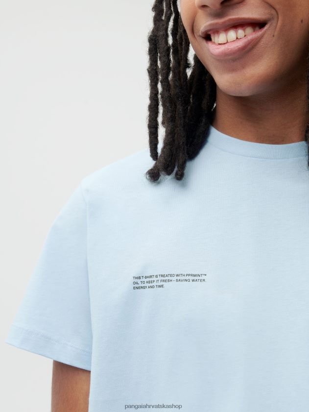 odjeća Pangaia pprmint majica kratkih rukava od organskog pamuka dječje plava žene 4VDHN0153