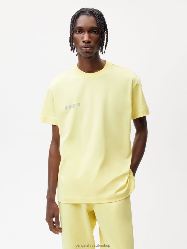 odjeća Pangaia u pretvorbenoj pamučnoj 365 majici sunčeva zraka žuta žene 4VDHN0188