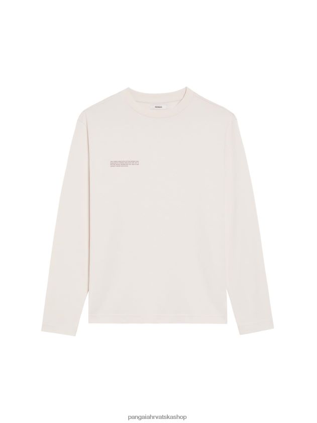 odjeća Pangaia u pretvorbenoj pamučnoj majici dugih rukava pamuk bijeli žene 4VDHN0130