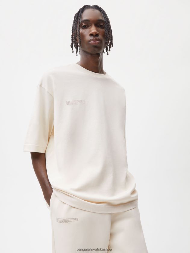 odjeća Pangaia u pretvorbenoj pamučnoj majici kratkih rukava pamuk bijeli žene 4VDHN0176