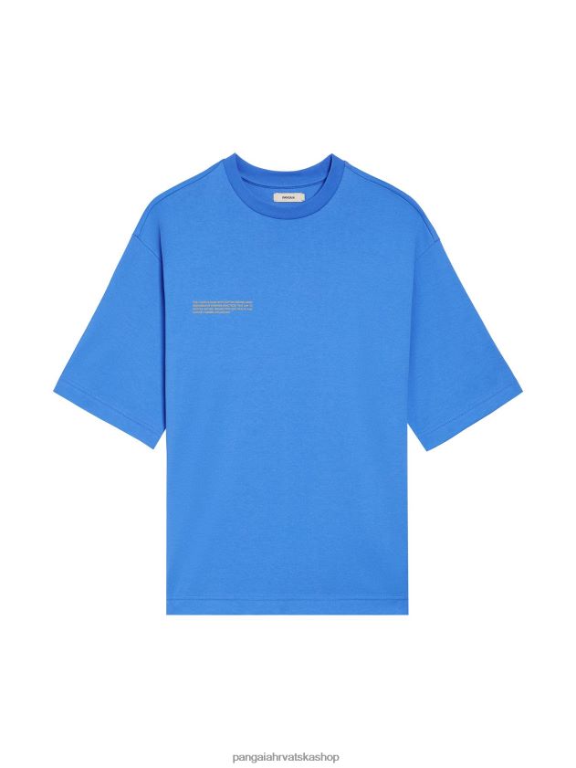 odjeća Pangaia u pretvorbenoj pamučnoj majici kratkih rukava voda plava žene 4VDHN0173