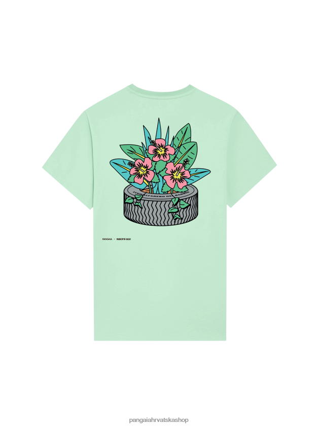 odjeća Pangaia x roberto lugo majica laguna plava žene 4VDHN0201