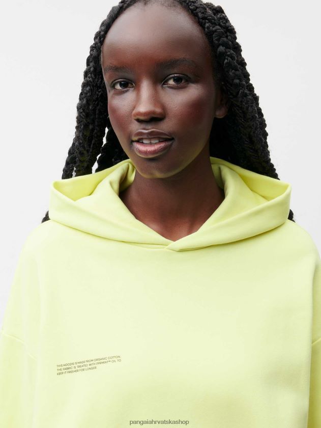 odjeća Pangaia 365 hoodie - boja lješnjaka amp ande zelene žene 4VDHN054