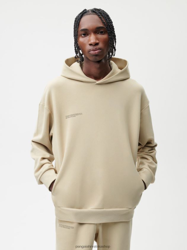 odjeća Pangaia 365 hoodie - boja lješnjaka amp maitake bež žene 4VDHN024