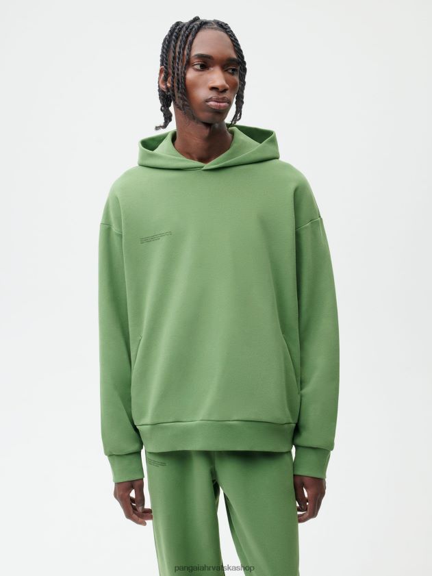odjeća Pangaia 365 hoodie - boja lješnjaka amp stabljika zelena žene 4VDHN05