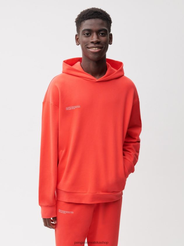 odjeća Pangaia 365 majica s kapuljačom dragon fruit crvena žene 4VDHN040