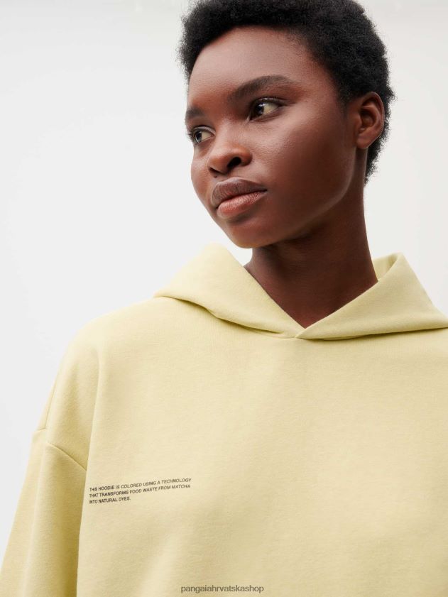 odjeća Pangaia hoodie boje za hranu matcha zelena žene 4VDHN069