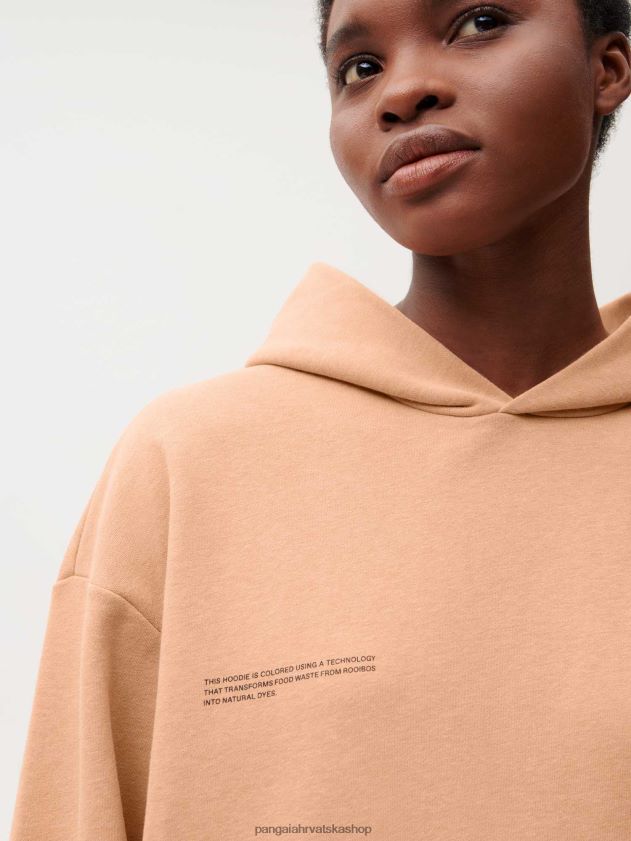 odjeća Pangaia hoodie boje za hranu rooibos crveni žene 4VDHN029