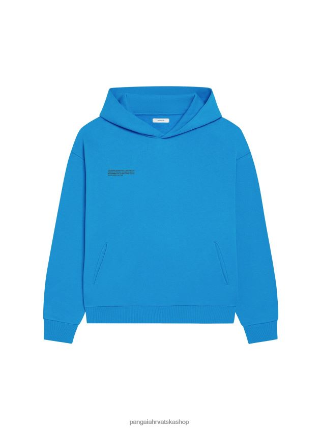 odjeća Pangaia hoodie s potpisom cerulean blue žene 4VDHN036