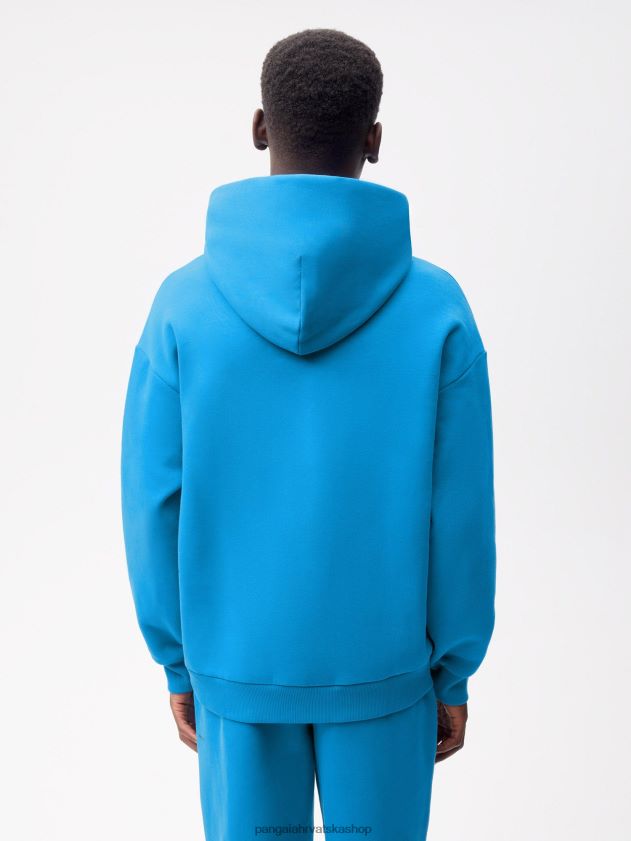 odjeća Pangaia hoodie s potpisom cerulean blue žene 4VDHN036