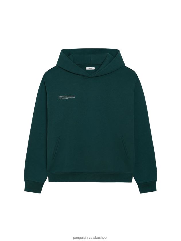 odjeća Pangaia hoodie s potpisom lišće zeleno žene 4VDHN016