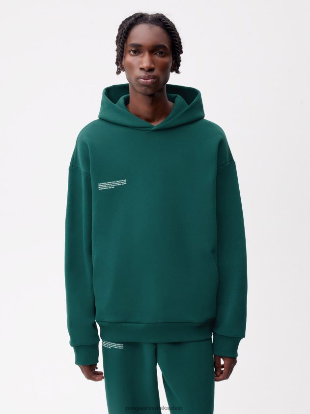 odjeća Pangaia hoodie s potpisom lišće zeleno žene 4VDHN016