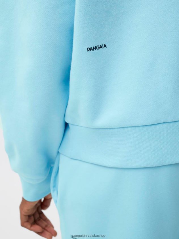 odjeća Pangaia hoodie s potpisom nebesko plavo žene 4VDHN047