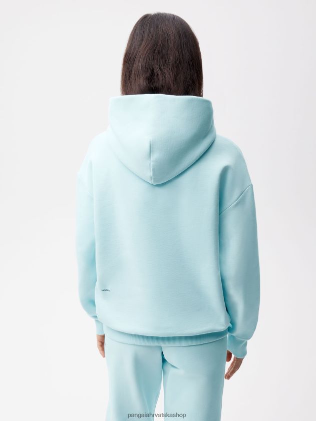odjeća Pangaia hoodie s potpisom puder plava žene 4VDHN035