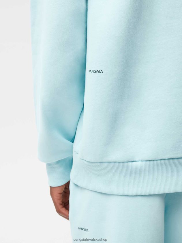 odjeća Pangaia hoodie s potpisom puder plava žene 4VDHN035