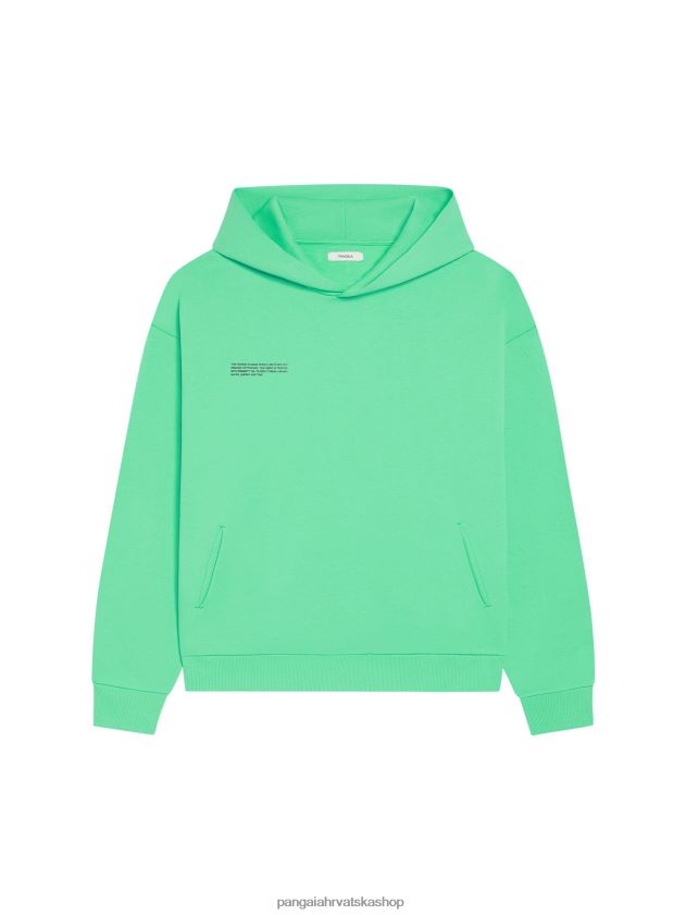 odjeća Pangaia hoodie s potpisom zelena metvica žene 4VDHN037