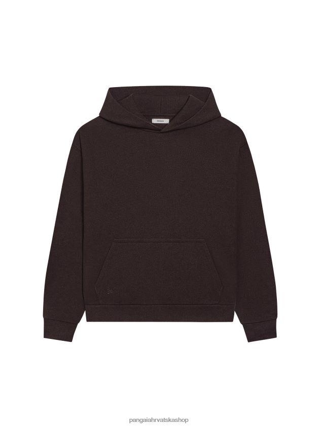 odjeća Pangaia majica s kapuljačom od reciklirane vune kesten smeđa žene 4VDHN027