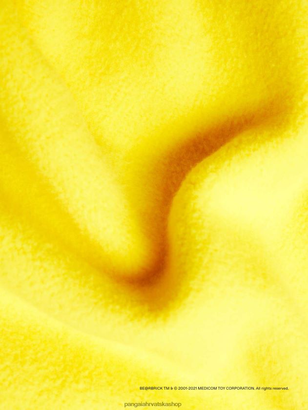 odjeća Pangaia x Haroshi be@rbrick majica s kapuljačom od recikliranog pamuka šafran žuta žene 4VDHN033