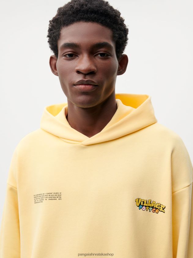 odjeća Pangaia x roberto lugo 365 majica s kapuljačom ljutić žuti žene 4VDHN058