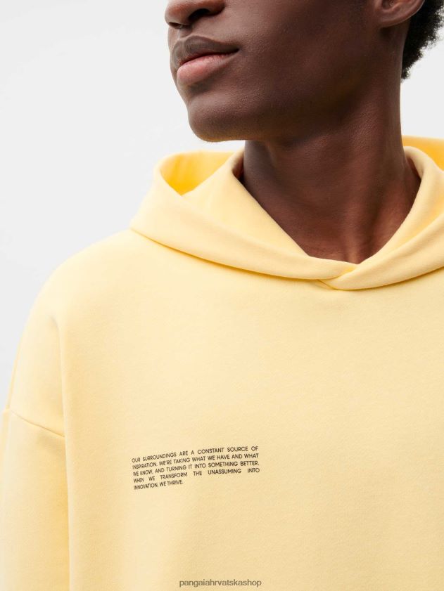 odjeća Pangaia x roberto lugo 365 majica s kapuljačom ljutić žuti žene 4VDHN058