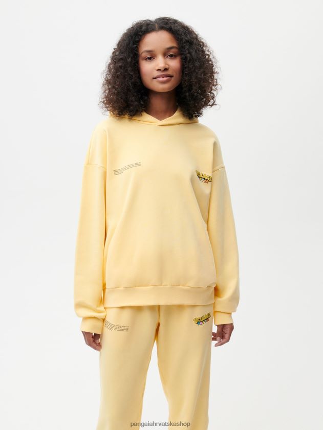 odjeća Pangaia x roberto lugo 365 majica s kapuljačom ljutić žuti žene 4VDHN064