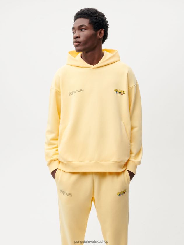 odjeća Pangaia x roberto lugo 365 majica s kapuljačom ljutić žuti žene 4VDHN064