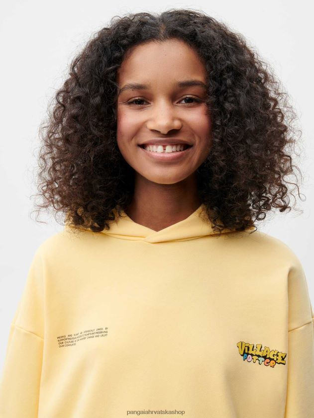 odjeća Pangaia x roberto lugo 365 majica s kapuljačom ljutić žuti žene 4VDHN064