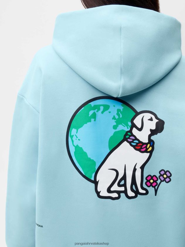 odjeća Pangaia x victor victor hoodie s potpisom nebesko plavo žene 4VDHN057