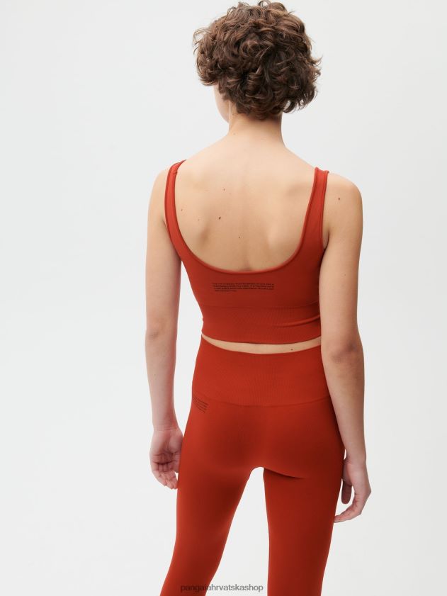 odjeća Pangaia motion x majica bez rukava jaspis crvena žene 4VDHN0423