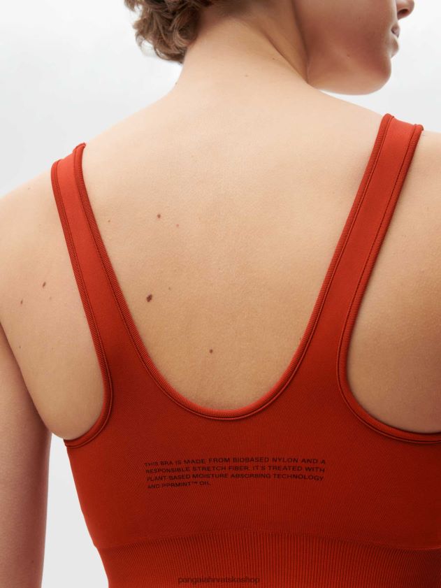 odjeća Pangaia motion x sportski grudnjak jaspis crvena žene 4VDHN0422