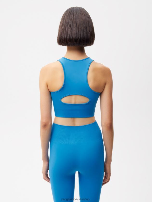 odjeća Pangaia pokretni sportski grudnjak cerulean blue žene 4VDHN0424
