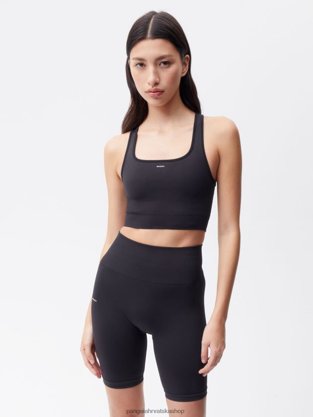 odjeća Pangaia pokretni sportski grudnjak crno žene 4VDHN0411