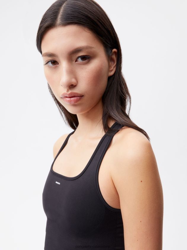 odjeća Pangaia pokretni sportski grudnjak crno žene 4VDHN0411
