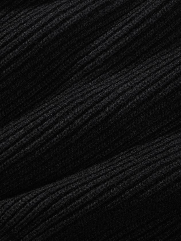 odjeća Pangaia lijevak od recikliranog kašmira - pulover oko ovratnika crno žene 4VDHN0101