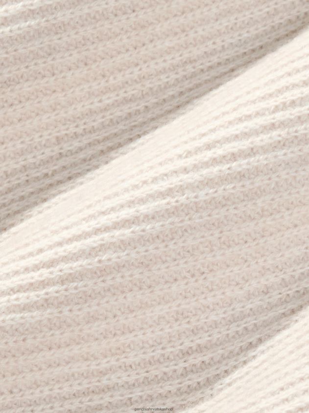 odjeća Pangaia lijevak od recikliranog kašmira - pulover oko ovratnika zobena kaša žene 4VDHN085